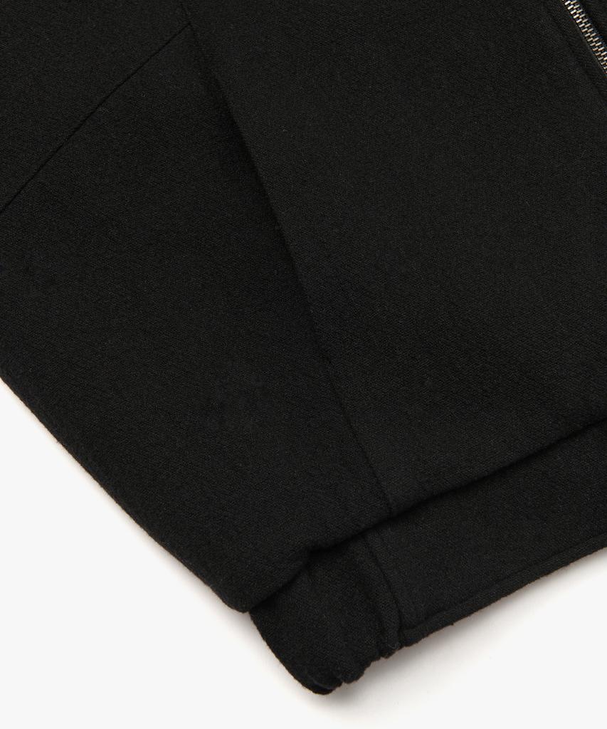 Leumadeu Wool Double Pocket High-Neck Jacket - Black