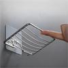 1pc Stainless Steel Soap Rack Soap Box Light Luxury Shelf Punch-free Nail-free Bathroom Single Layer Drain Wall Hanging