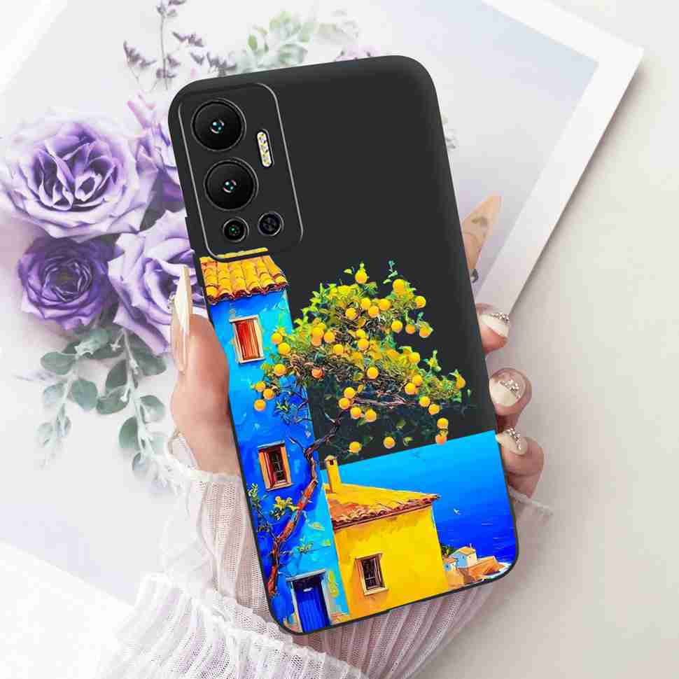 For Infinix Hot 12 Case Nice Butterfly Back Cover Phone Case Soft TPU Silicone Coque Cases For Infinix Hot12 Hot 12 Bumper
