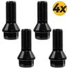 4 × For BMW X3 X5 X6 E70 E71 F20 F25 428i 528i M4 M5 Z4 Car Wheel Lug Bolts Nut Steel 36136781151 Black Car Standard Accessories