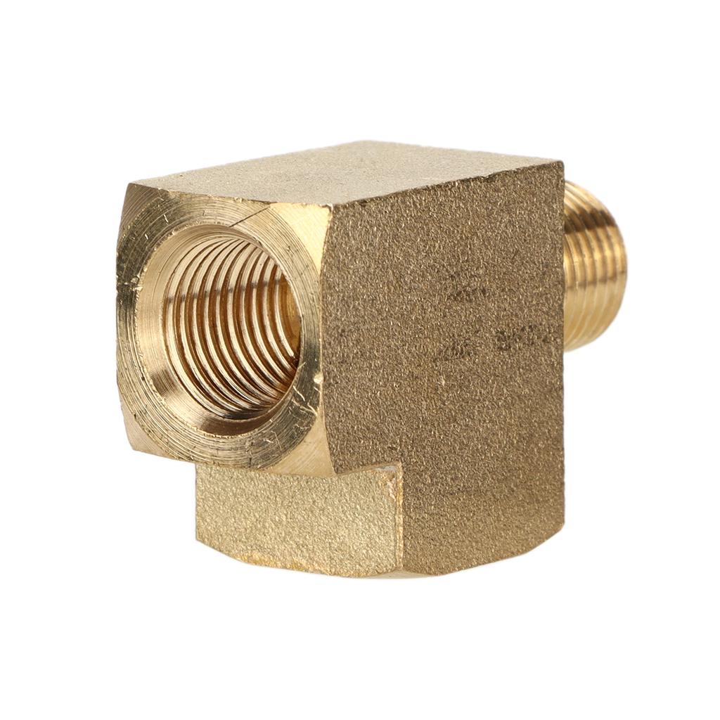 Solid Tee Brass Pipe Fitting 1000 PSI 18in NPt Male Thread AntiCorrosion for Automobile