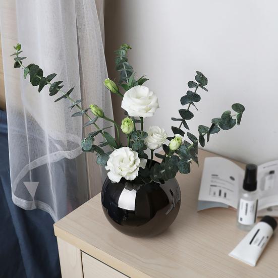 Небьющаяся полированная ваза для цветов из нержавеющей стали, минималистичные поделки, контейнер для цветов, домашний декор