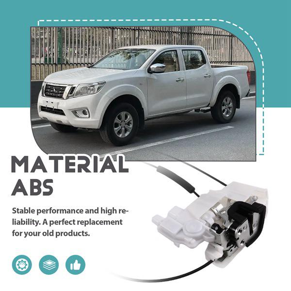 80500EB70A fits the Nissan Navara D40T's front right door latch actuator made from August 12, 2008.