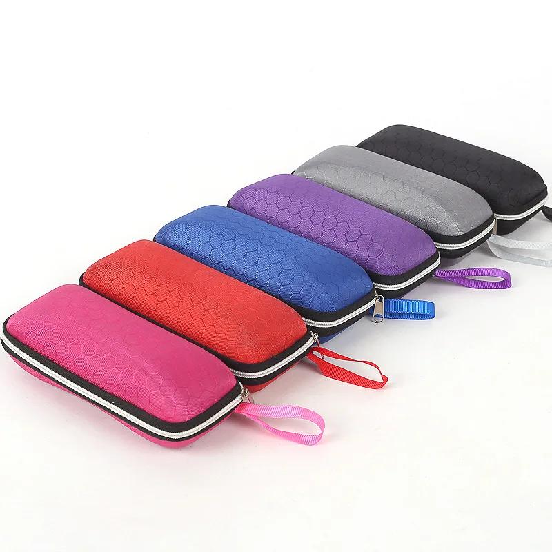 New Fashion Solid Color Eyeglasses Case EVA Eyeglasses Case Zipper Type Durable Eyeglasses Sunglasses Applicable Storage Case