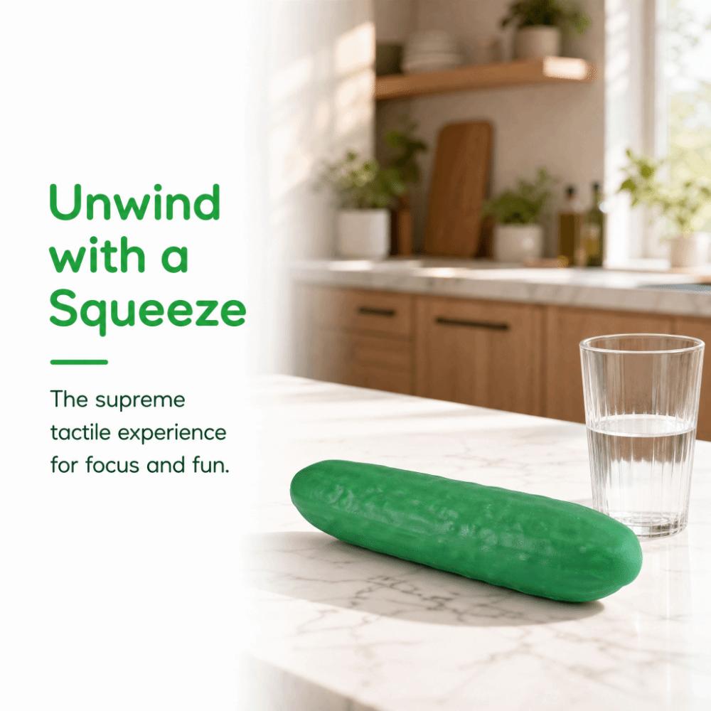 Super Soft Cucumber Squeeze Model Simulation Vegetable Pinch Slow Rebound Cucumber  Photo Prop