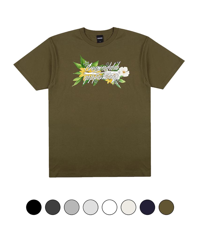 CREAM SODA LAB Crsdel Fantasy Flower Short Sleeve T-Shirt (Type A)