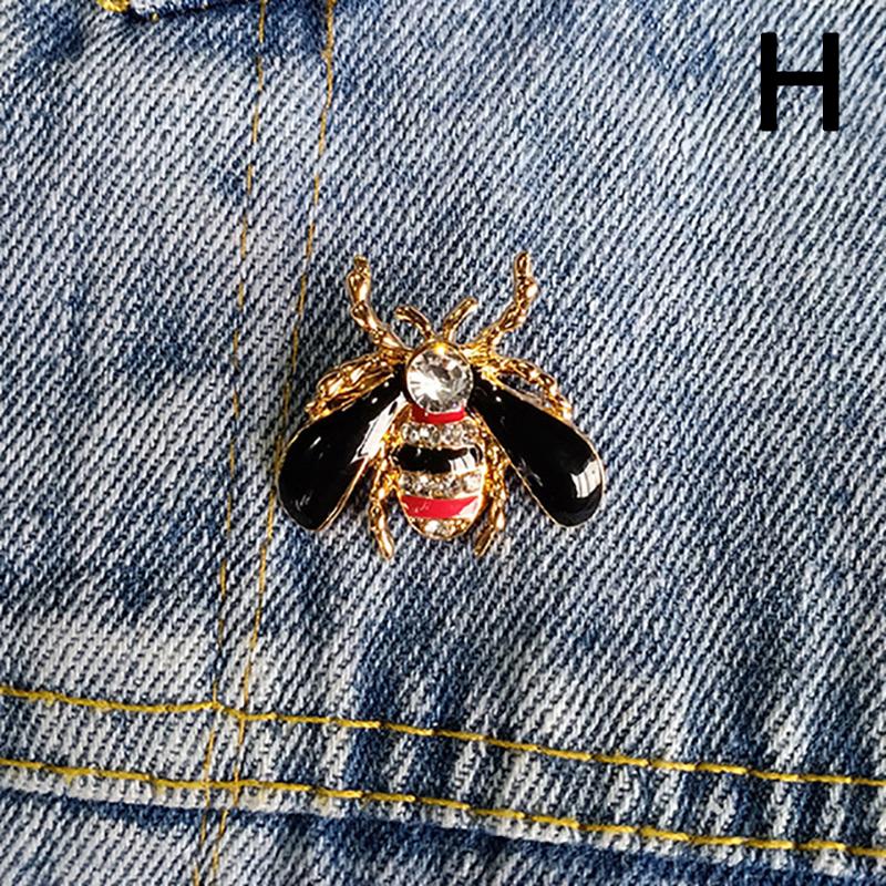 1 шт. брошь в виде животного, зажим для кардигана, булавка для костюма, ювелирные изделия, подарок, стразы, божья коровка, женские аксессуары AVE