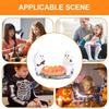 Cartoon Halloween Candle Holder Vintage Desktop Ornament Cute Pumpkin Candelabra  Table Centerpiece