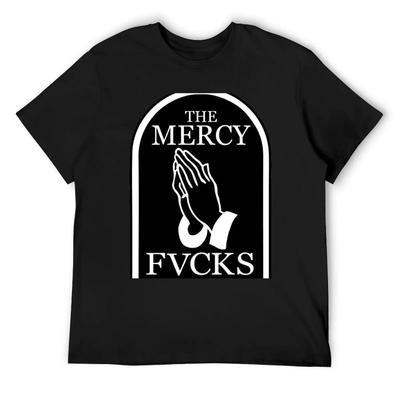 Ему. Футболка Mercy Fvcks, синяя, архивная, винтажная одежда, хлопковые футболки с рисунком, большие размеры, мужские рубашки, футболка с рисунком