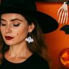 Heart Halloween Earrings Spider Pumpkin Dangle Earrings Trendy Cute Ghost Ear Studs  Unisex
