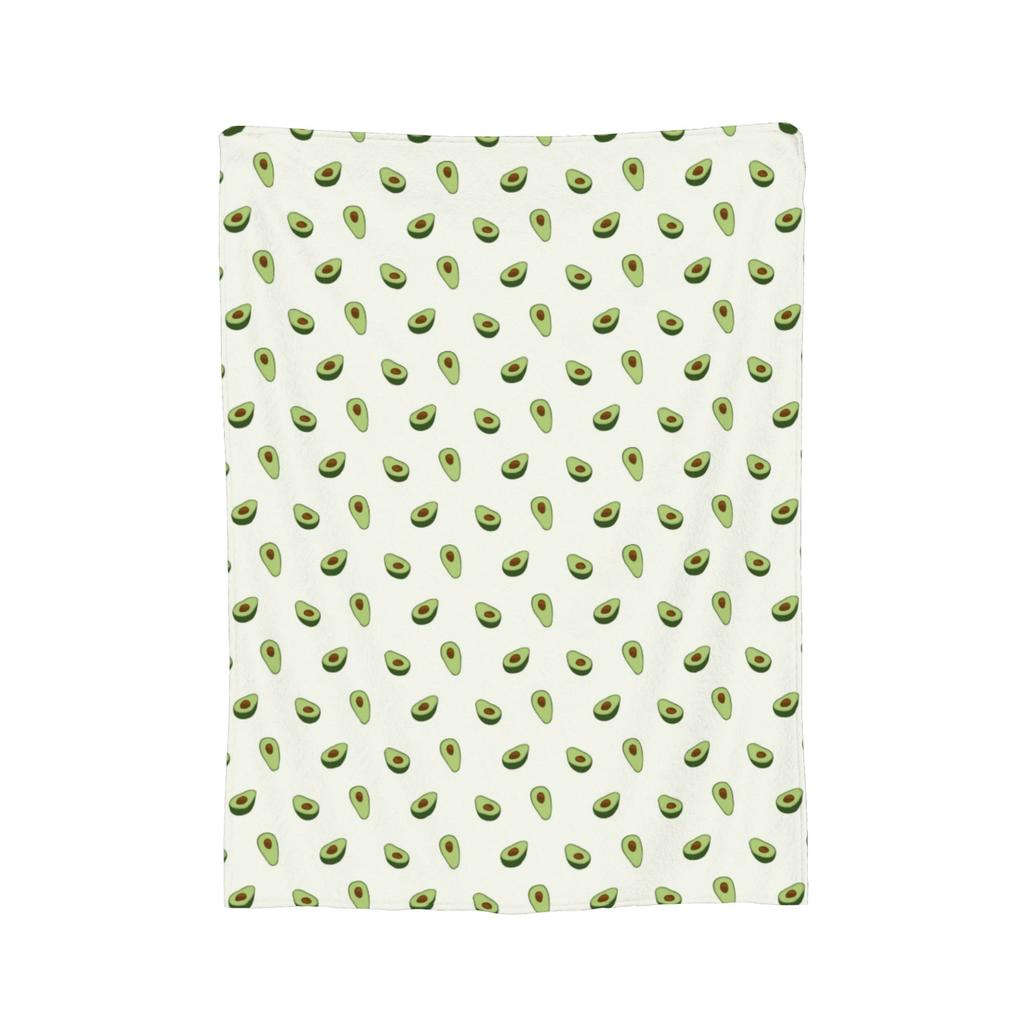Avocado Fruit Pattern Blanket Fleece Spring/Autumn Multifunction Super Soft Throw Blankets for Home Office Bedspread