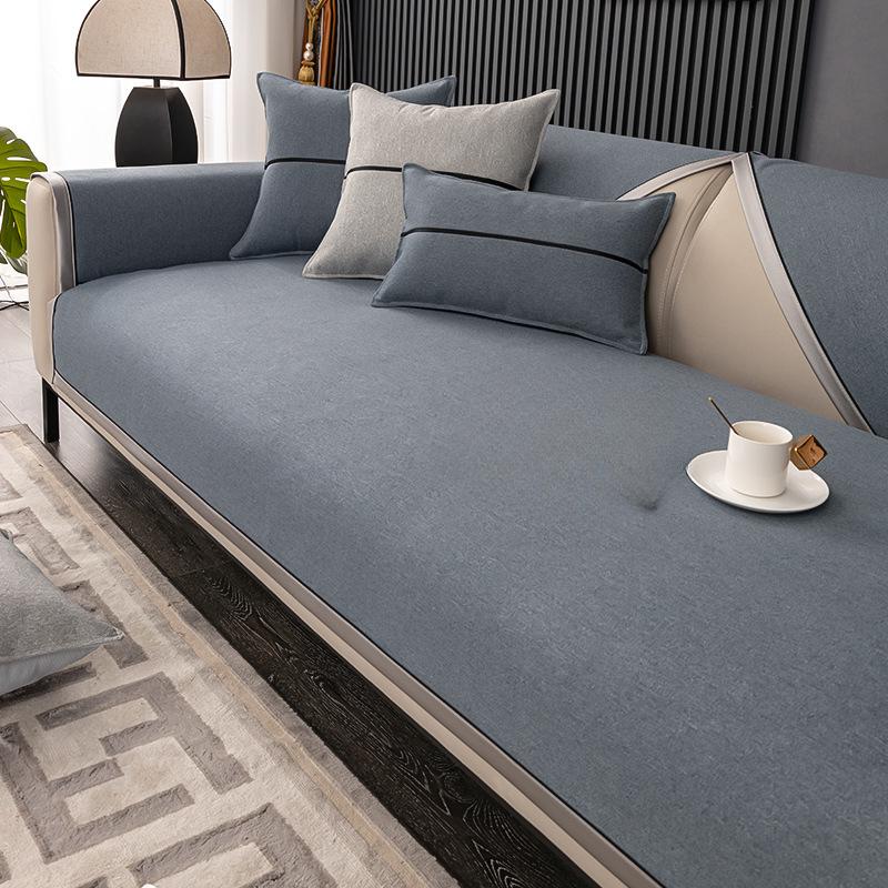 Chenille Sofa Cushion Four Seasons Universal Non-Slip Leather Sofa Cover Cover All-Inclusive Simple Retro Style Cushion Cover Cloth Towel