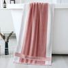 Thickened Absorbent Bath Towel - Large Pure Cotton & Polyester Blend, 90x40 Cm, Suitable for Adult Face and Household Use