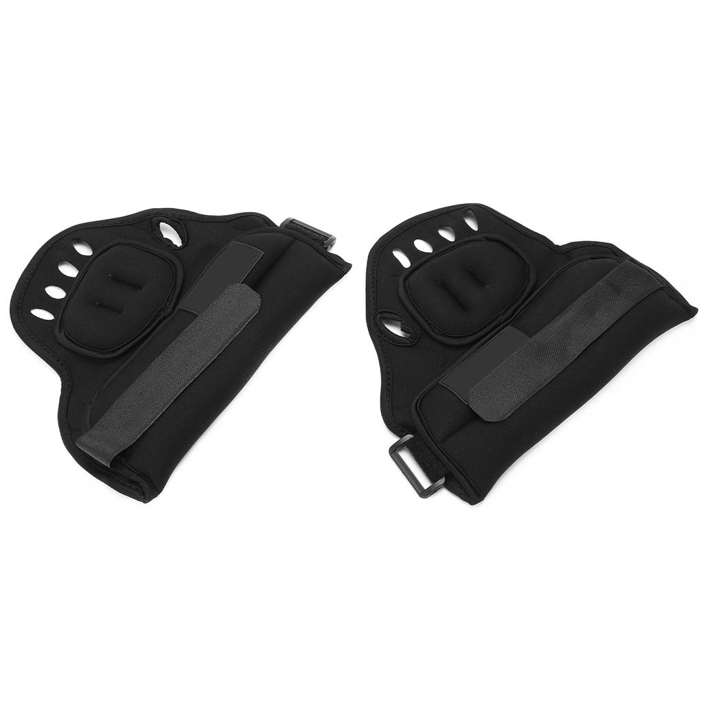 1 пара 2,5 кг утяжелителей для запястий с отверстиями для больших пальцев, перчатки с утяжелителями на половину пальцев для тренировок