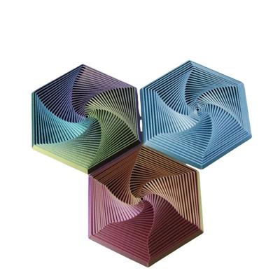 3D-печать Шестиугольник Снятие стресса Артефакт Башня из редиса Фрактальный Непоседа Шестиугольник Творческие Игрушки Tide