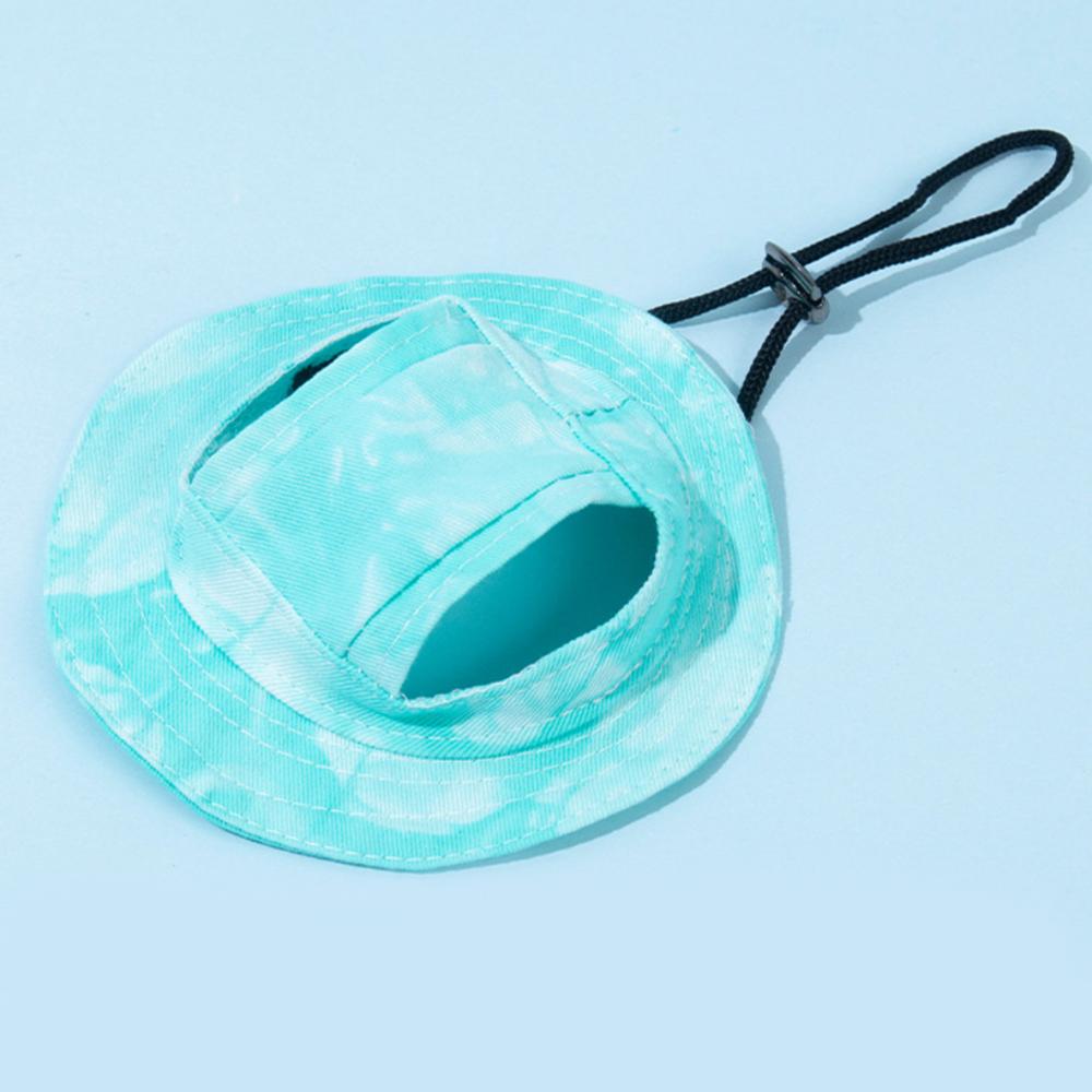Pet Hat with Ear Holes Summer Outdoor Cute Dog Cat Hat Colorful Adjustable Baseball Cap for Small Medium Dogs Cats Pet Supplies