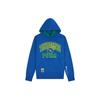 Puma X The Hundreds Logo Print Reversible Hoodie Men Tops Blue Green 598311-89
