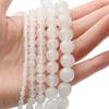 4-12mm Natural White Agate Round Stone Beads for DIY Jewelry Making