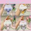 Adorable Plush Cat Cuddle Toy With Whimsical Squeak Sound And Cute Colors