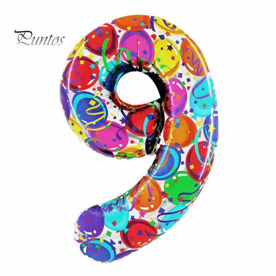 40-дюймовый воздушный шар с номером из алюминиевой фольги, красочный 2024 Новый год, большой размер, воздушный шар, украшение для праздника, товары для вечеринок