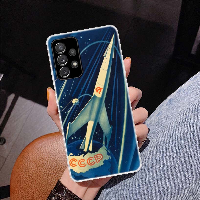 Чехол для телефона с флагом Советского Союза СССР для Samsung Galaxy A53 A52 A73 A72 A12 5G A13 A22 A23 A32 A33 A02S A03S A42 A43 A50S Coq
