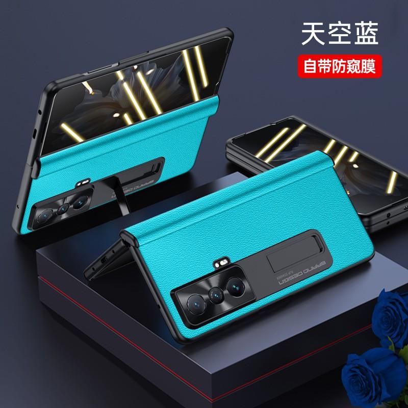 Full Coverage Foldable Phone Case Honor Magic V With Hinge Protection Stand Support Anti Drop Leather Cover