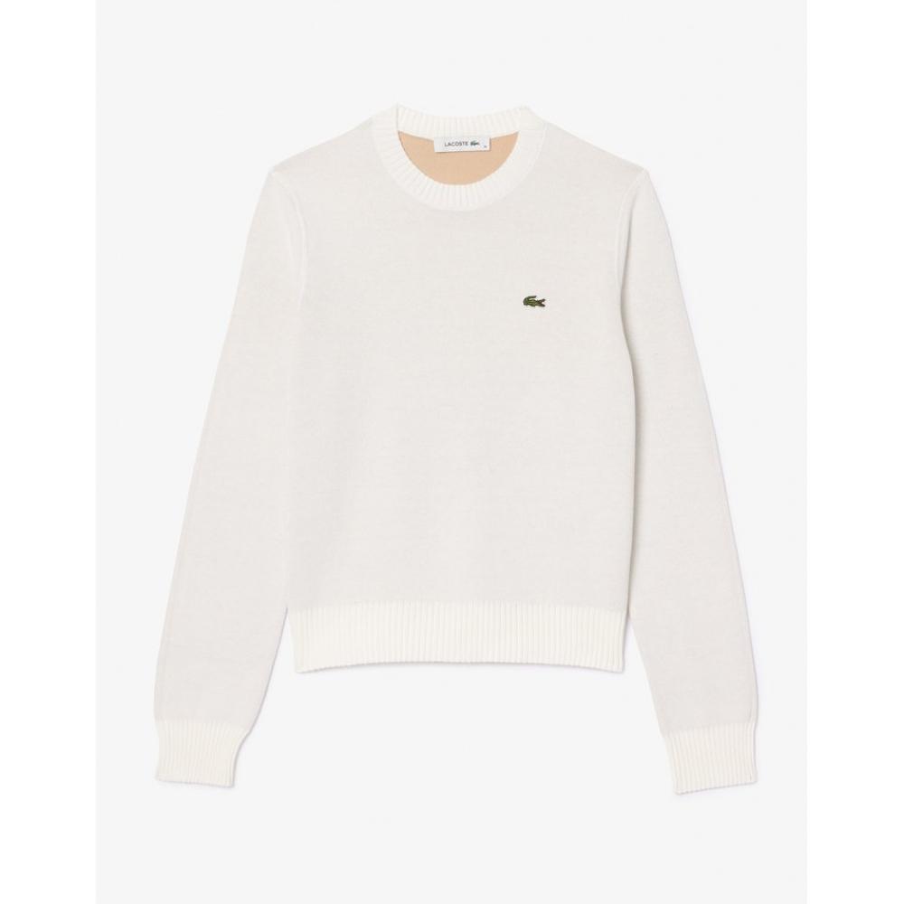Lacoste Женский свитер с круглым вырезом из хлопковой смеси Af3323 54n 70v