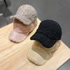 Зимние шапки для женщин в корейском стиле, бейсболка из искусственной овчины, женская универсальная повседневная теплая бейсболка, новый стиль осень-зима