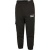 Elastic Waist Tapered Breathable Casual Pants Men Bottoms Black 534121-01