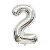 32-Inch US Number Birthday Party Balloons - Individual Aluminum Film