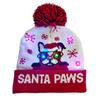 Lovely Snowman ElK Christmas Hat LED Caps New Year Xmas Hairball Home Decorations for Women and Men ARI