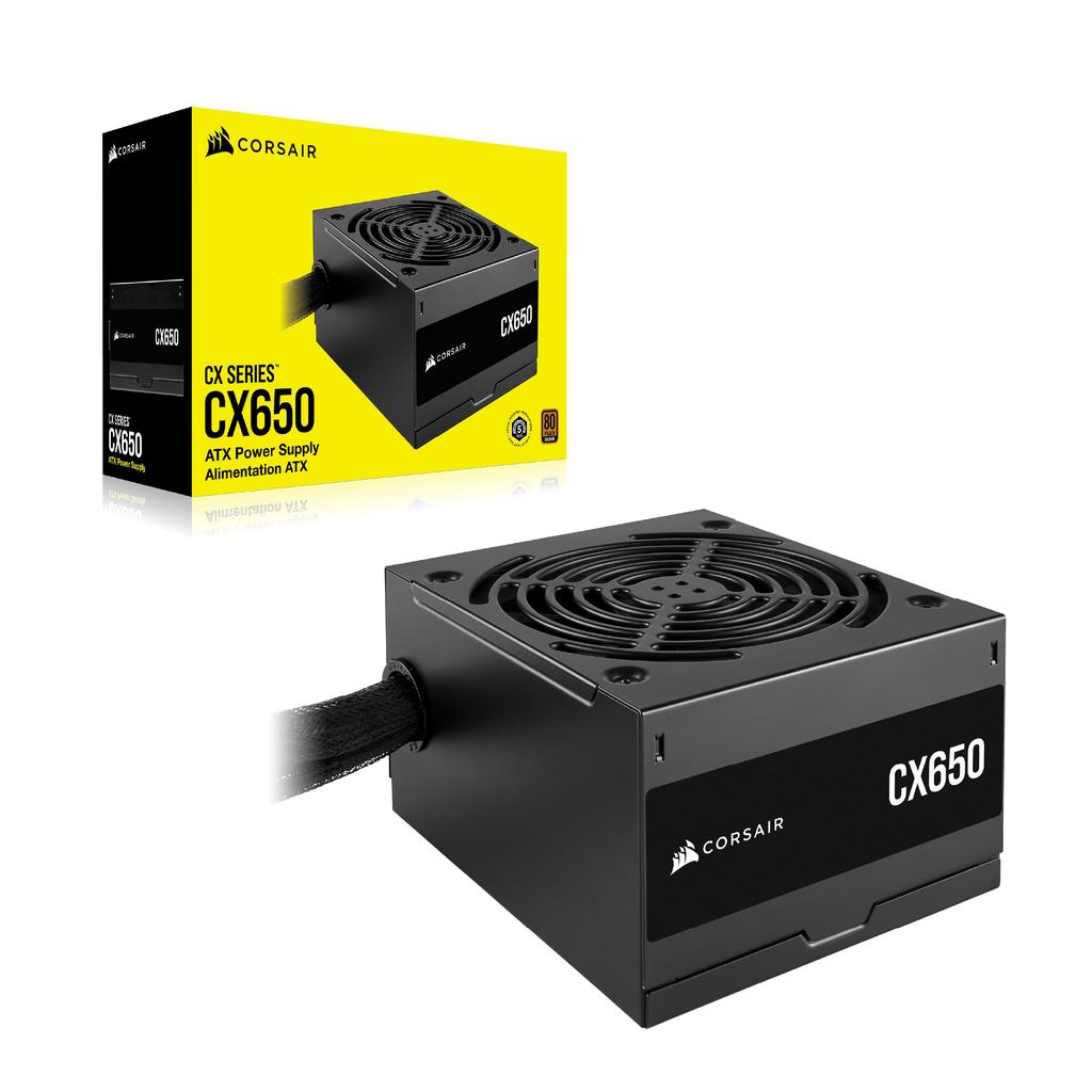 Блок питания CORSAIR CX650 серии CX 650 Вт Модульный блок питания Сертифицированный 80 PLUS Bronze Блок питания ATX CP-9020278-JP