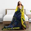 Counter Strike CS Go Fashion Blanket Shootting Game Art Plush Awesome Soft Throw Fashion Blanket for Home Textile Decor Outdoor
