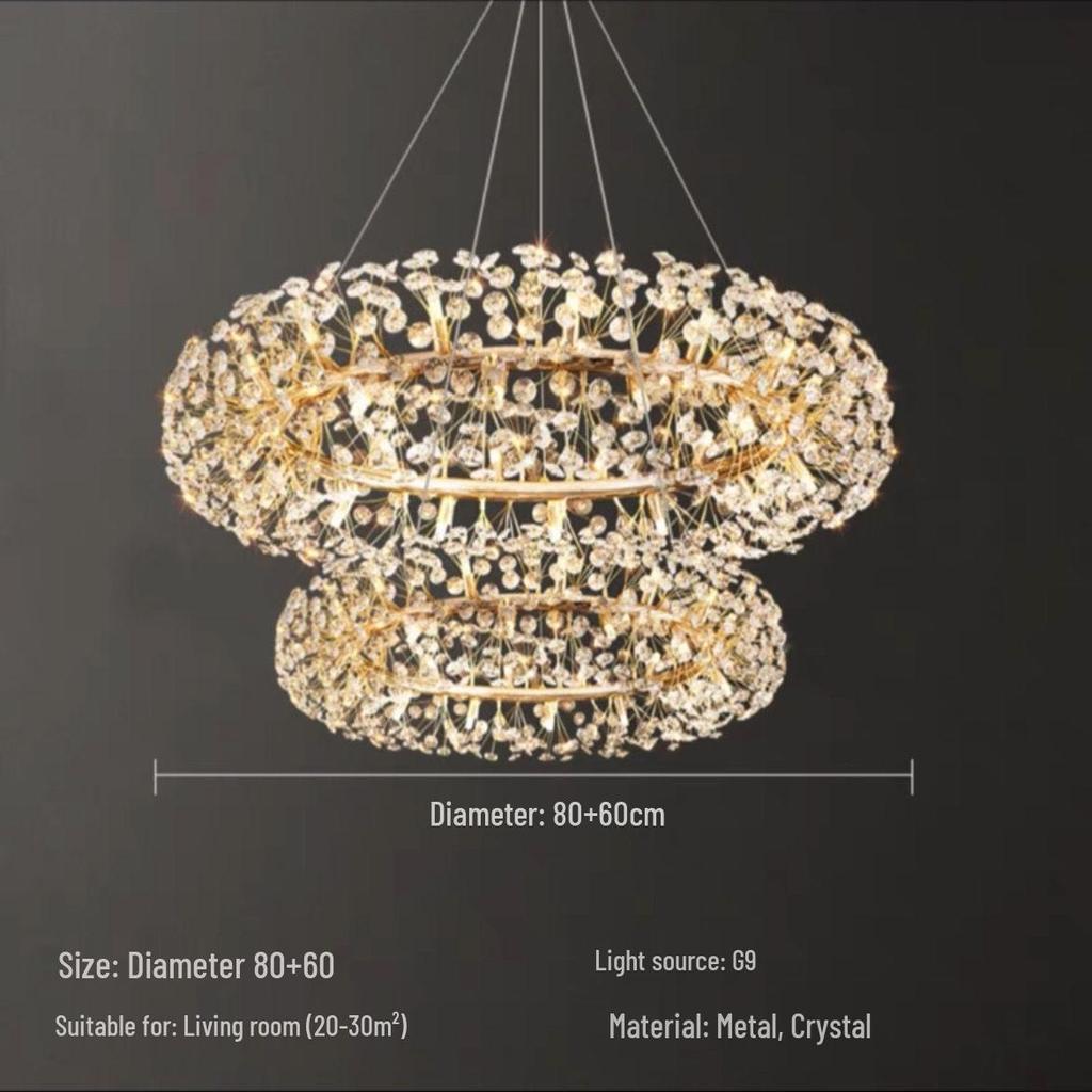 Скандинавский хрустальный подвесной светильник «Одуванчик» для гостиной, спальни и бара - Роскошное креативное освещение