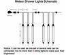 Starfall Icicle Lights Love Lights 30cm 8 Tubes 144 LED Snowdrop Light Cascading Christmas Lights Outdoor Meteor Lights Festive Wedding Party Decor