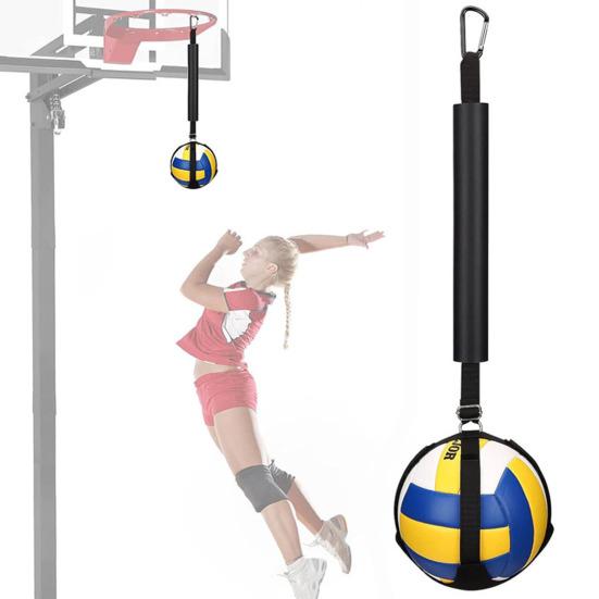Volleyball Spike Trainer with Fastener Tape Length Adjustable Simple Installation Volleyball Attack Trainer Training Tool