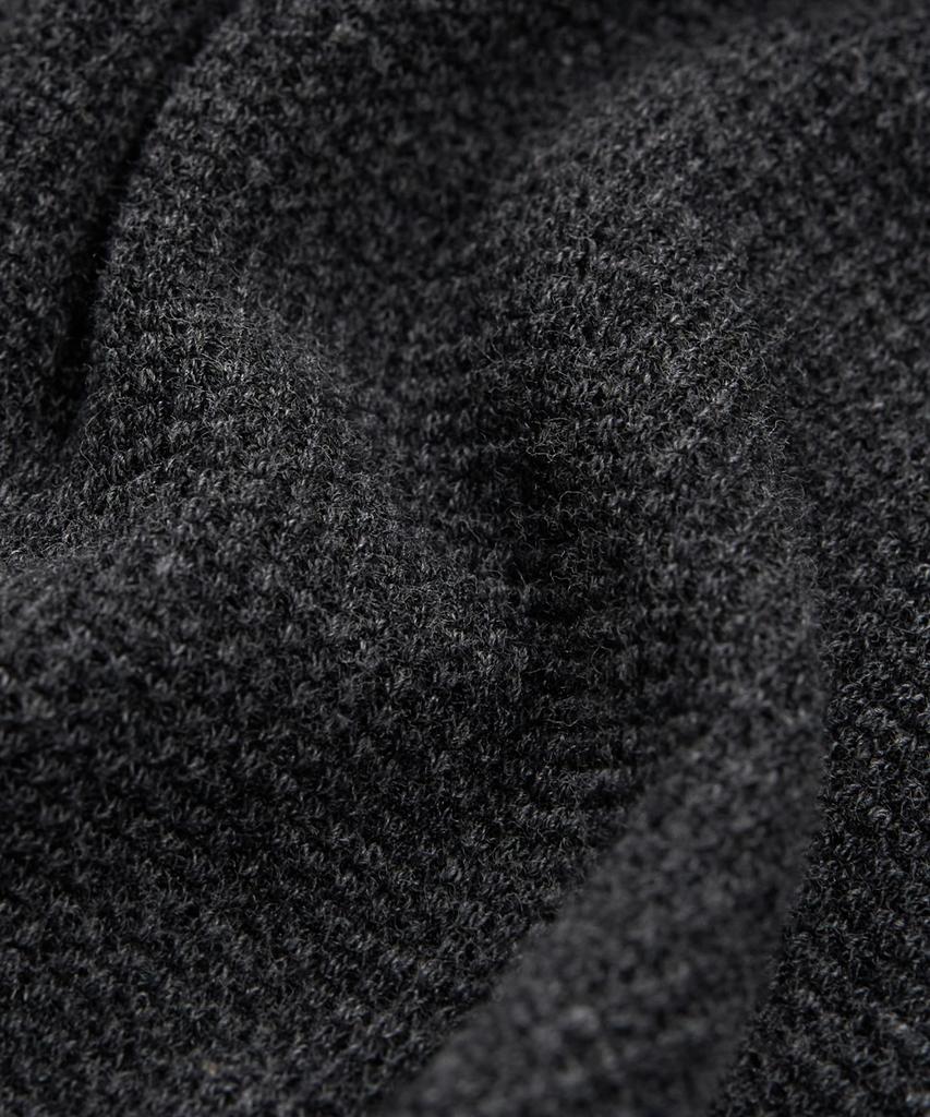 EXCONTAINER Henley Neck Waffle Long Sleeve (Charcoal)