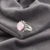 Rose Chalcedony Gemstone Jewelry, 925 Sterling Silver Ring Jewelry, Handmade Gorgeous Ring Gift For Women