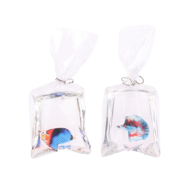 1Bag 1:12 Dollhouse Miniature Fish Tank Fish Cute Ornamental Fish Home Aquarium Decor Toy Doll House Accessories