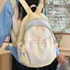 Sweet Niche Color Matching Girl Backpack New Versatile High School Student Schoolbag Commuter Travel Backpack
