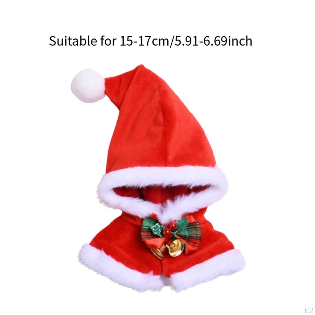 Плюшевая кукла-накидка с капюшоном, одежда для кукол для фотосессий, создайте своих кукол, для 15 см/5,91 дюйма