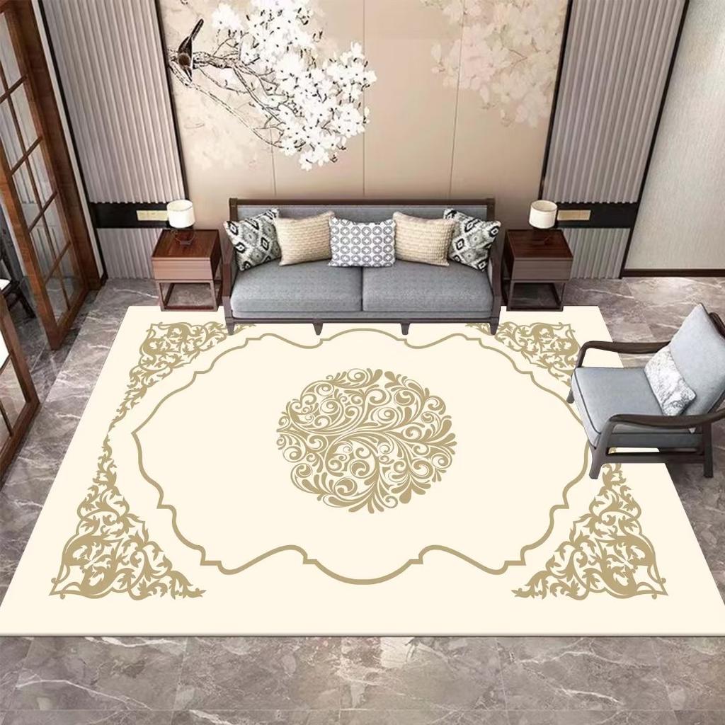 Роскошные ковры в европейском стиле для украшения гостиной, домашние ковры для больших комнат, моющийся ковер для спальни, мягкий коврик с принтом для декора
