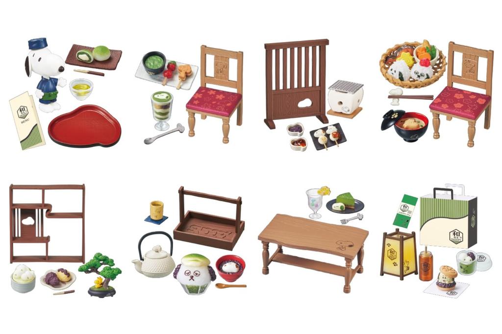 RE-MENT Peanuts Japanese Cafe SNOOPY 1BOX Approximately H115 X W70 X D50mm Made of PVC&ABS