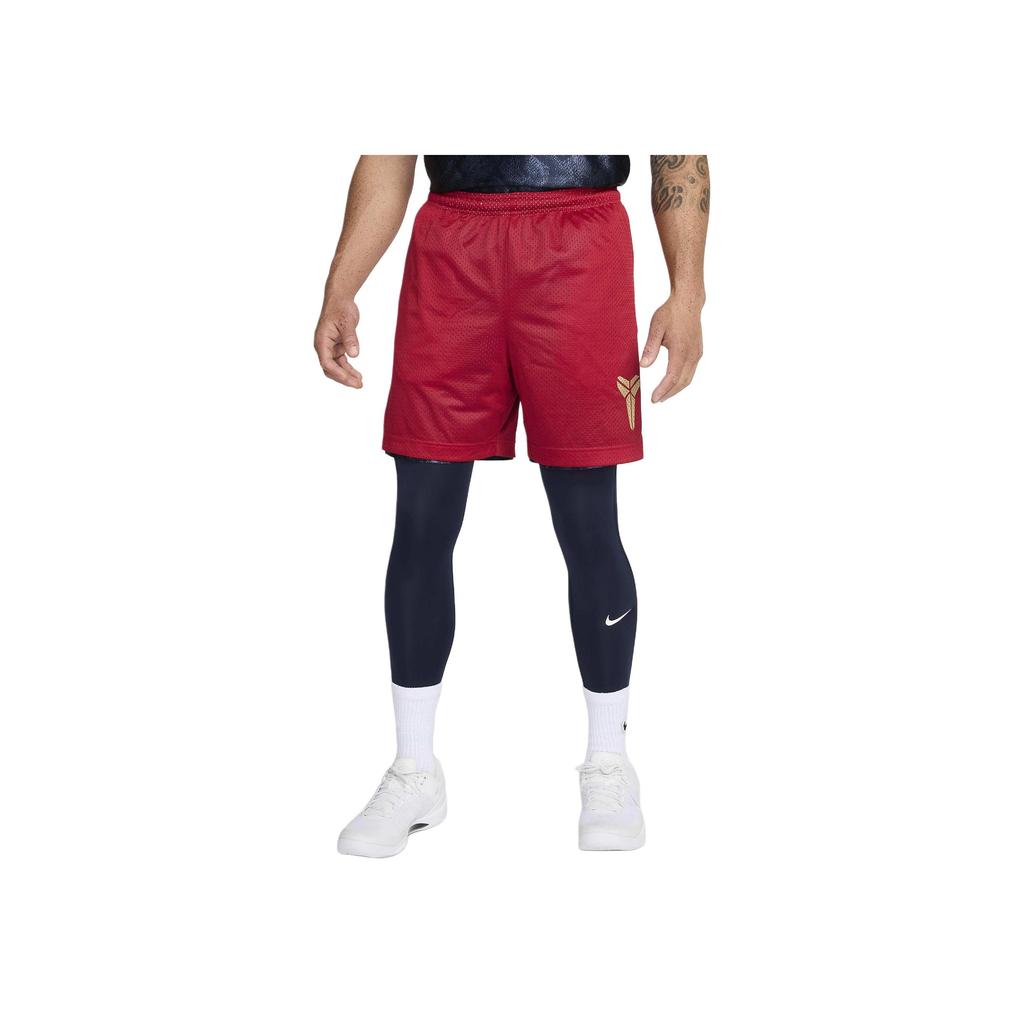 Nike Шорты для баскетбола Kobe Dri-FIT Standard Issue двусторонние, темно-обсидиановые/красные/золотые, мужские, синие, FZ0932-475