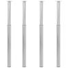 Day and Night - Day and Night Telescopic Table Legs 4 Pcs Brushed Nickel 710-1100 Mm