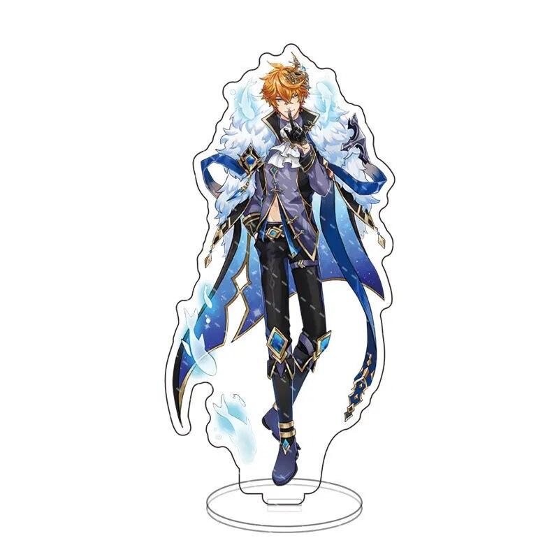 Аниме-фигурка Genshin Impact Zhongli Kazuha Ayato Tartaglia, подставка, акриловая фигурка, косплей Scaramouche Venti Xiao, модельная пластина