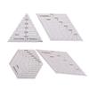 Quilting Patchwork Ruler Triangle Rhombus Hexagon Acrylic Template Sewing Tool