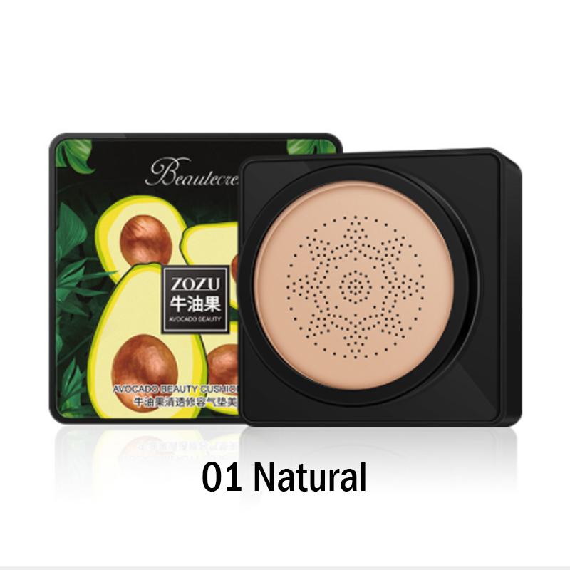 Косметический крем для контроля жирности авокадо, отбеливающий и консилер, жидкая основа, стойкий водостойкий крем-подушка с грибами, Bb крем