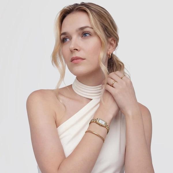 Наручные часы Daniel Wellington Bound Mini 3-звеньевые Золотые 17мм26мм DW00100931