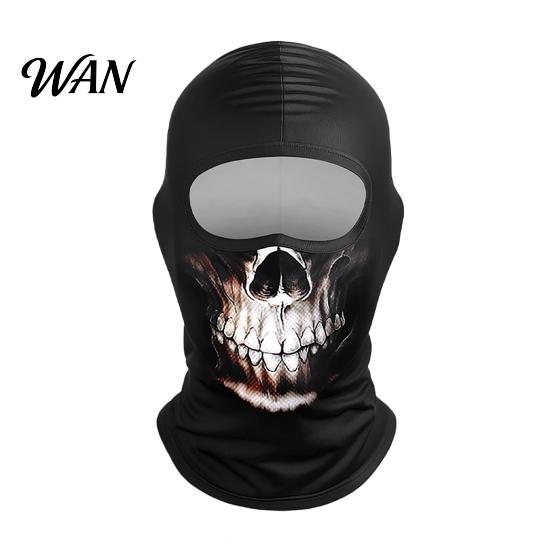 Ski Mask Balaclava Skull Print Face for Motorcycle Riding, Windproof Velvet Hiking Balaclava, Neck Gaiter Cover Outdoor Sports Cycling Cold Weather